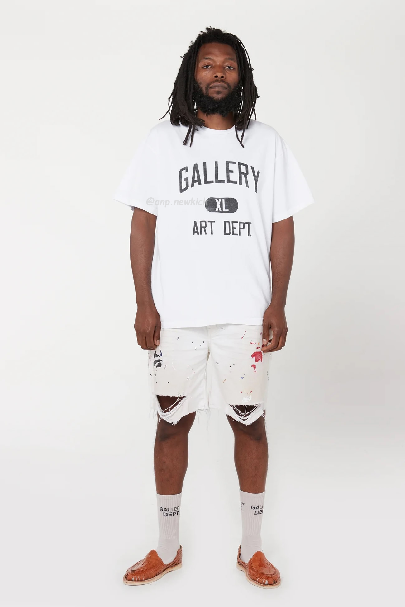 Gallery Dept Logo Printed Cotton T Shirt (2) - newkick.org